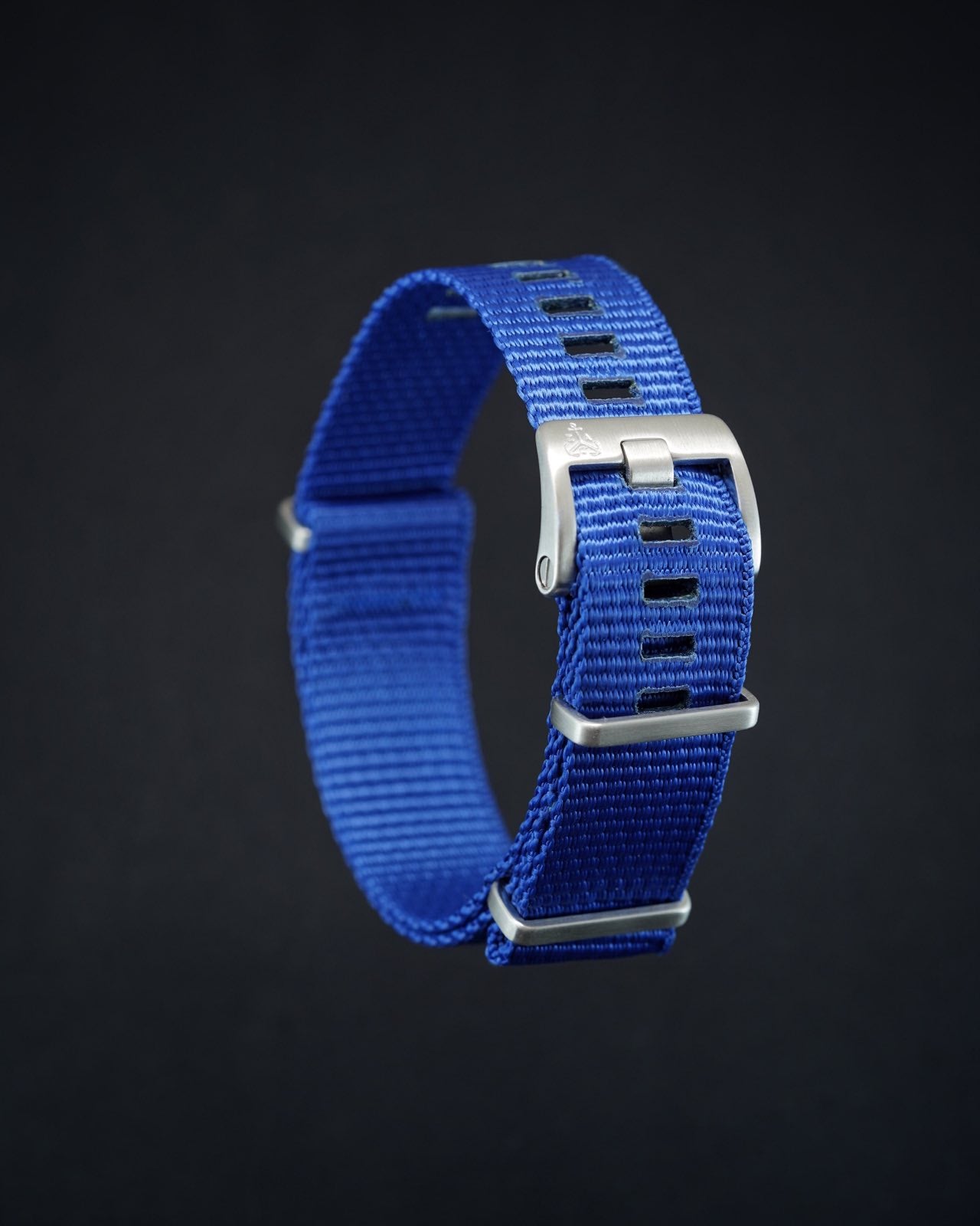 Blue rugged watch band