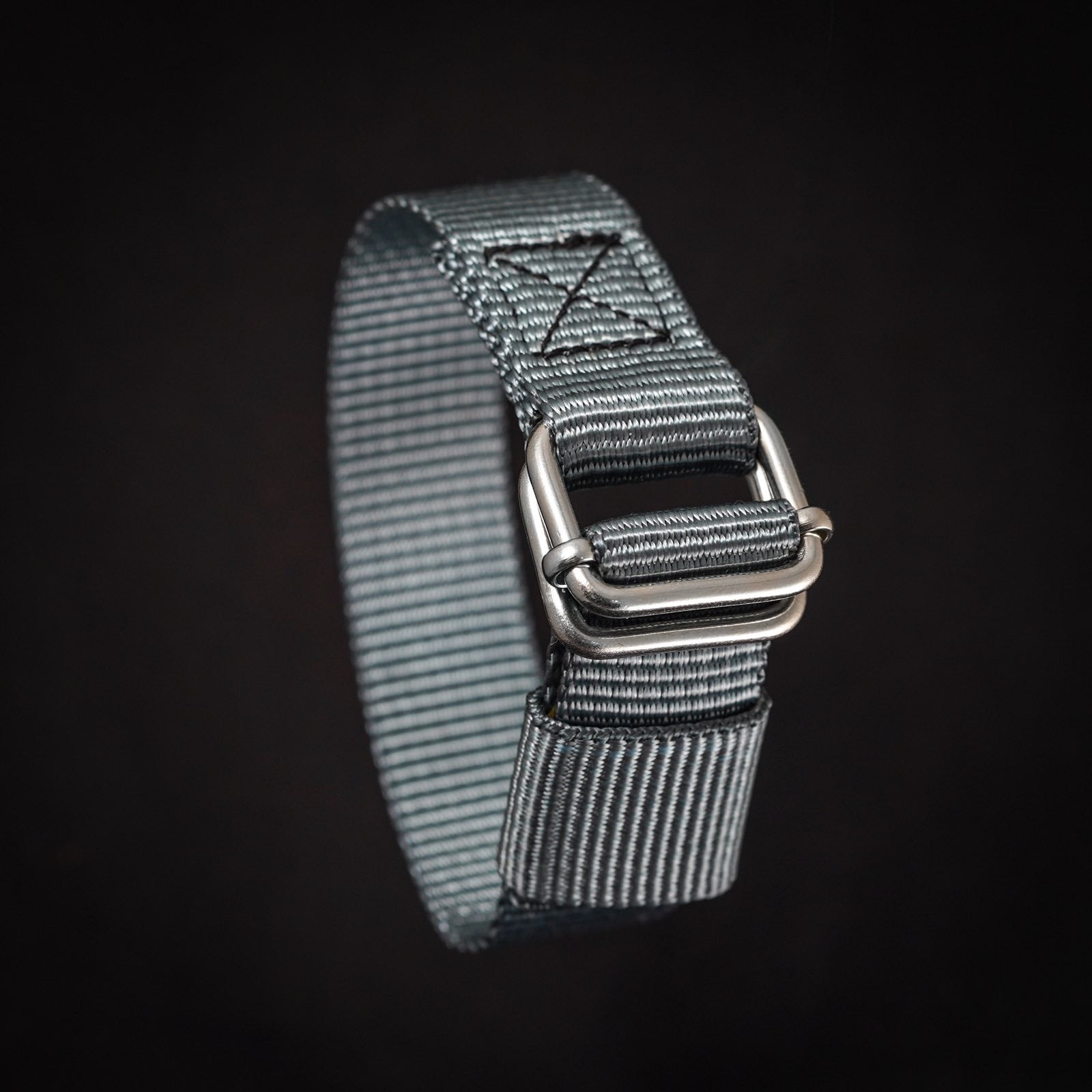 Military grade watch strap in grey